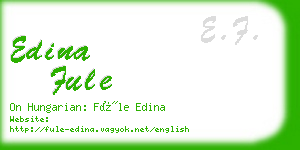 edina fule business card